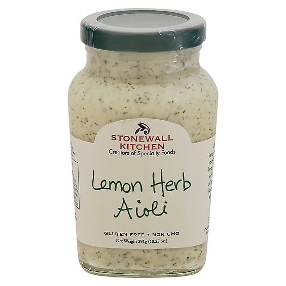 slide 1 of 13, Stonewall Kitchen Aioli Lemon Herb - 10.25 Oz, 10.25 oz