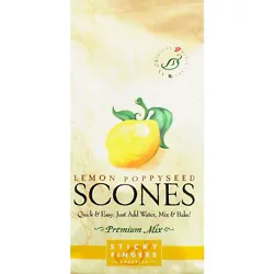 Sticky Fingers Scones Premium Mix Lemon Poppyseed - 15 Oz