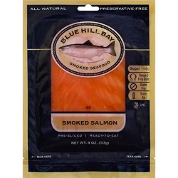 Blue Hill Bay Salmon Smoked Pre-Sliced - 4 Oz