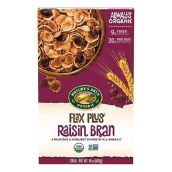 Nature's Path Organic Flax Plus Raisins Breakfast Cereal - 14 Oz