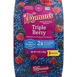 Wymans Triple Berry Blend Fresh Frozen - 3 Lb