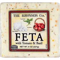 Kryssos Feta Tomato Basil Chunk - 8 Oz