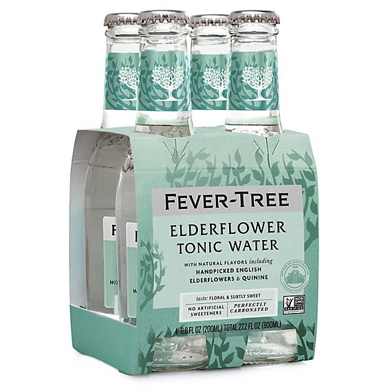 slide 1 of 11, Fever-Tree Elderflower Tonic Water - 4-6.8 Fl. Oz., 4 ct; 6.8 fl oz