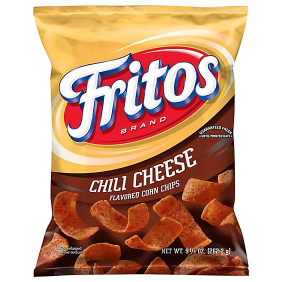 slide 1 of 1, Fritos Corn Chips Flavored Chili Cheese - 9.25 Oz, 9.25 oz