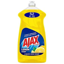 Ajax Ultra Super Degreaser Liquid Dish Soap Lemon - 52 Fl. Oz.