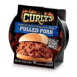 Curlys Pulled Pork Hickory Smoked - 16 Oz
