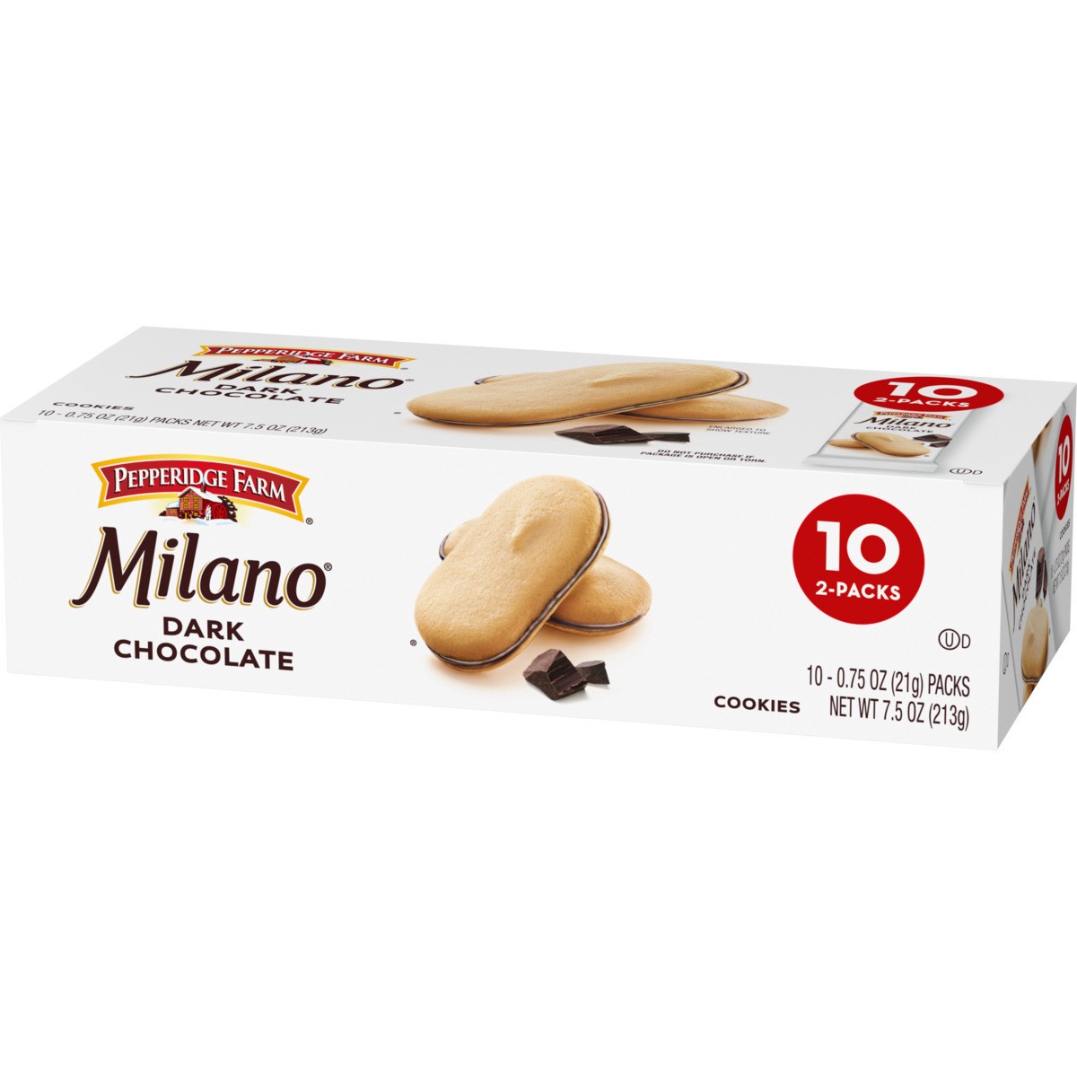 slide 5 of 10, Pepperidge Farm Milano Dark Chocolate Cookies - 10 Ct - 0.75 Oz, 7.5 oz