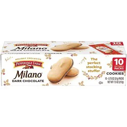 Pepperidge Farm Milano Dark Chocolate Cookies - 10 Ct - 0.75 Oz