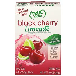 True Lime Drink Mix Black Cherry 10 Count - 1.06 Oz