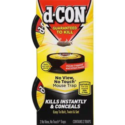 D-Con Mouse Traps No View No Touch - 2 Count