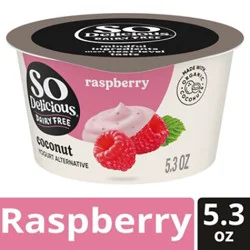 So Delicious Dairy Free Raspberry Coconut Milk Yogurt Cup - 5.3 Oz