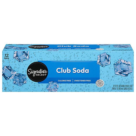 slide 1 of 1, Signature Select Soda Club - 12-12 Fl. Oz., 144 fl oz