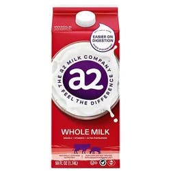 A2 Milk Whole Milk - Half Gallon