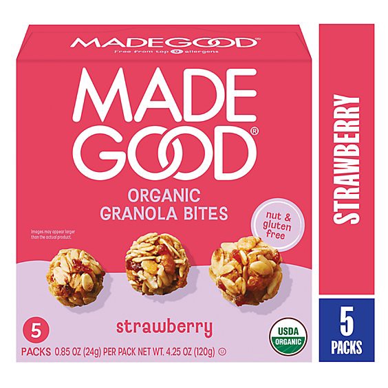 slide 1 of 1, Madegood Organic Strawberry Granola Minis - 4.25 Oz, 5 ct