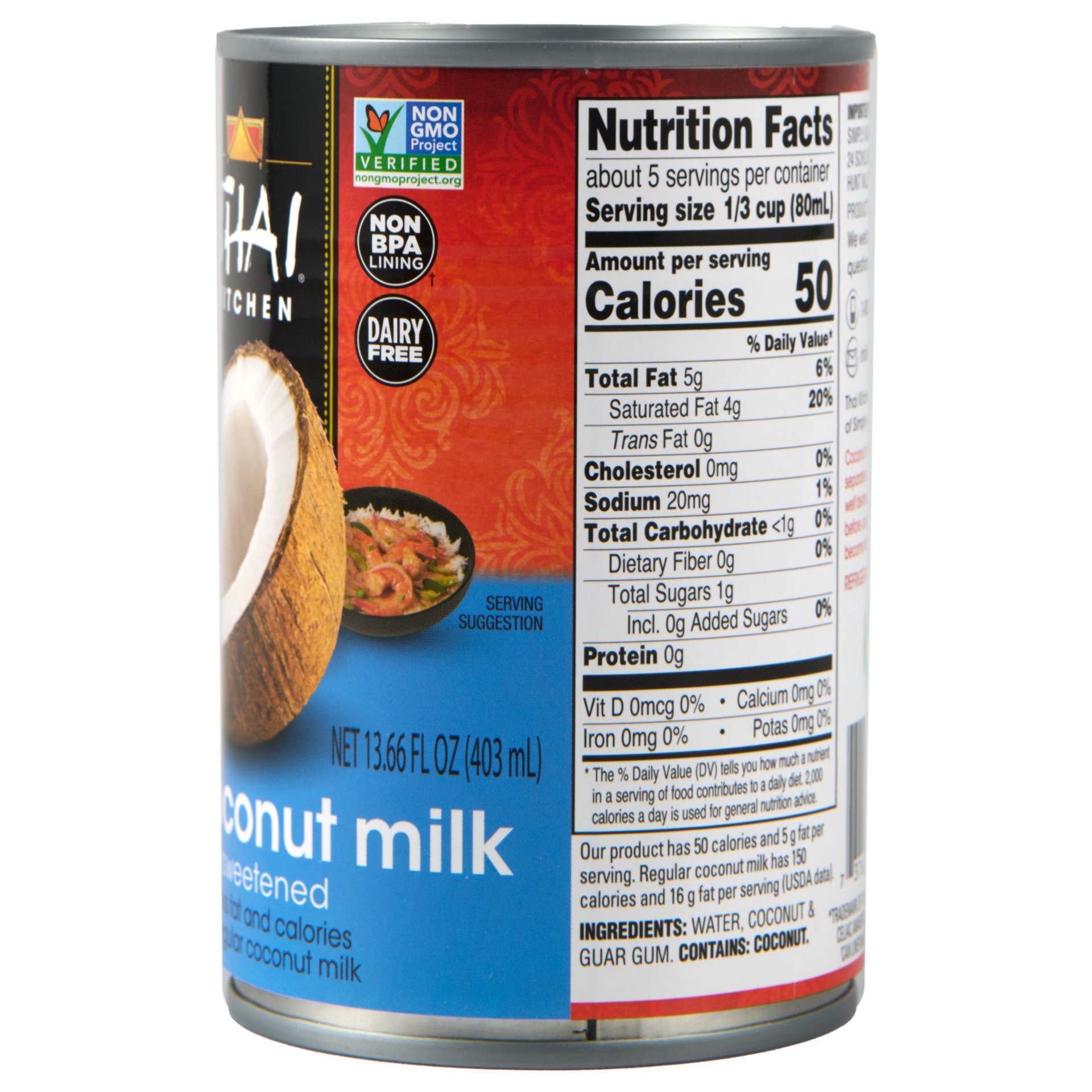 slide 7 of 7, Thai Kitchen Gluten Free Lite Coconut Milk - 13.66 Fl. Oz., 13.66 fl oz