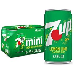 7up Lemon Lime Soda In Can - 6-7.5 Fl. Oz.