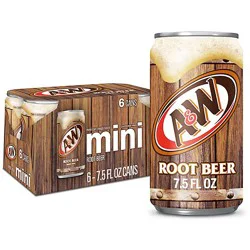 A&w Root Beer Soda In Can - 6-7.5 Fl. Oz.
