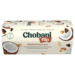 Chobani Flip Chocolate Almond Coco Loco Greek Yogurt - 4-4.5 Oz