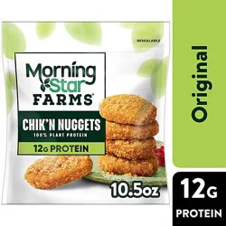 Morningstar Farms Plant Based Chikn Nuggets Original Vegan Meat - 10.5 Oz