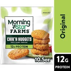Morningstar Farms Plant Based Chikn Nuggets Original Vegan Meat - 13.5 Oz
