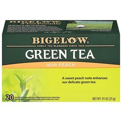 Bigelow Green Tea With Peach - 20 Count