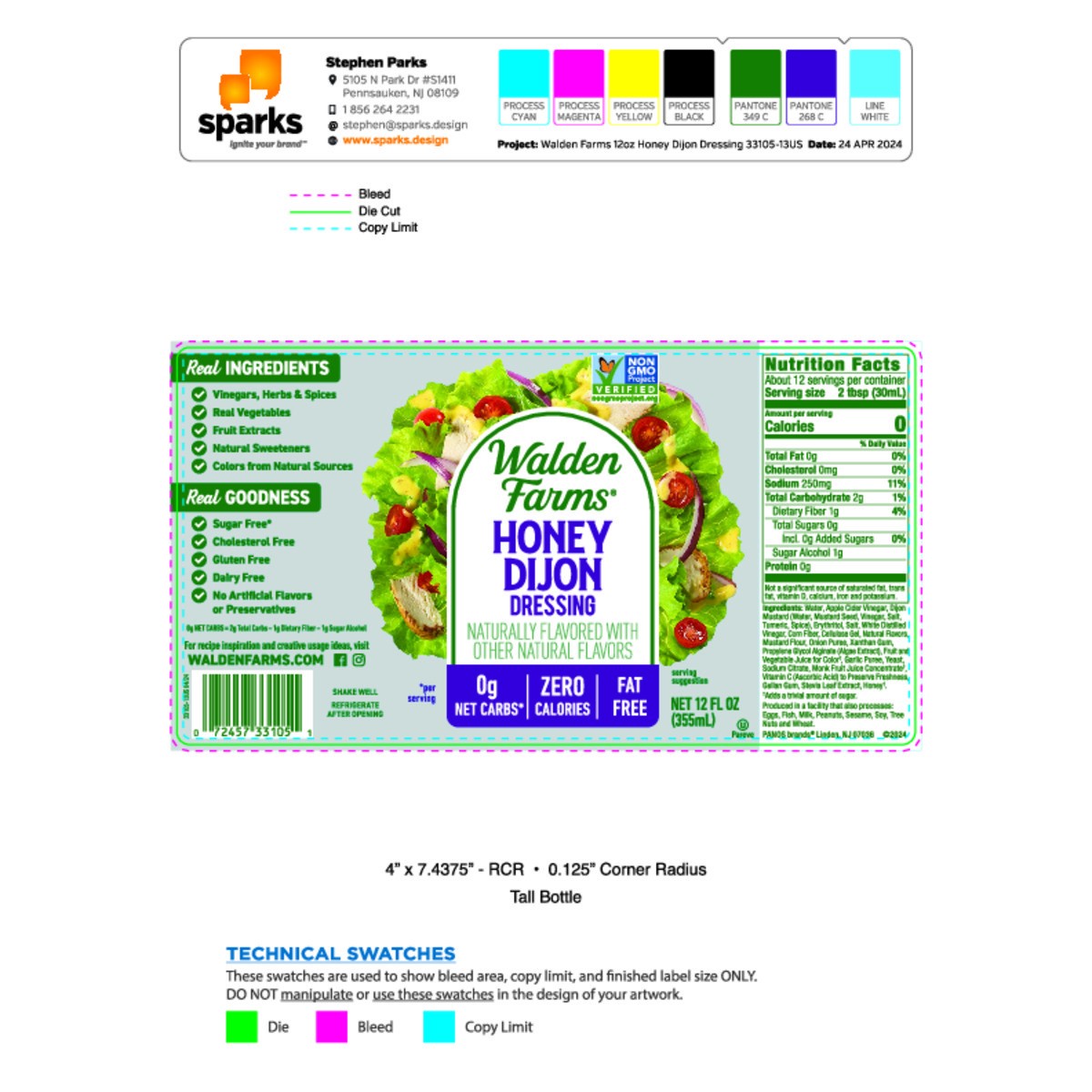 slide 5 of 7, Walden Farms Dressing Calorie Free Honey Dijon - 12 Fl. Oz., 12 fl oz