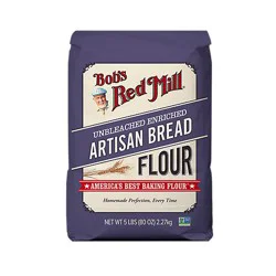 Bob's Red Mill Unbleached Artisan Bread Flour - 5 Lb