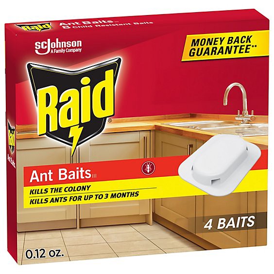 slide 1 of 8, Raid Ant Baits - 4-0.12 Oz, 4 ct