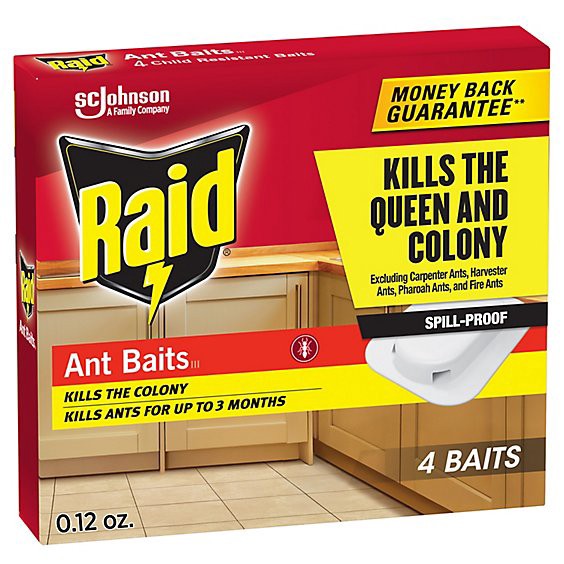 slide 1 of 3, Raid Ant Baits - 4-0.12 Oz, 4 ct