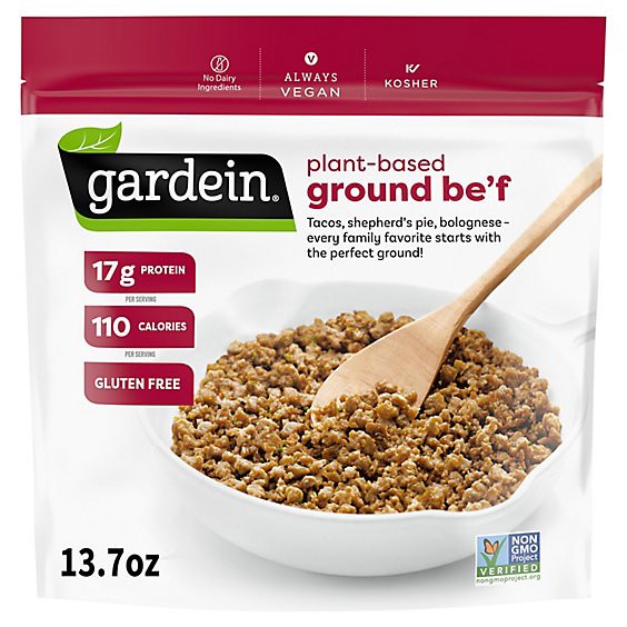 slide 1 of 1, Gardein Ultimate Plant Based Frozen Ground Be'f - 13.7 Oz, 13.7 oz