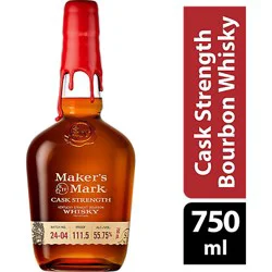 Makers Mark Kentucky Straight Bourbon Whisky Cask Strength Cask 111.6 Proof - 750 Ml