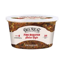 Del Real Salsa Molcajete Roja - 16 Fl Oz