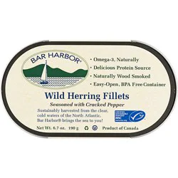 Bar Harbor Wild Herring Fillets Seasoned With Cracked Pepper - 6.7 Oz