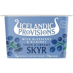 Icelandic Provisions Blueberry & Bilberry Icelandic Skyr - 5.3 Oz