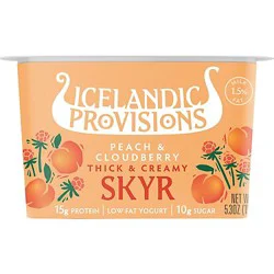 Icelandic Provisions Peach & Cloudberry Icelandic Skyr - 5.3 Oz