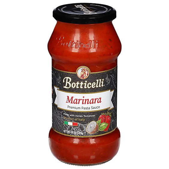 slide 1 of 12, Botticelli Pasta Sauce Premium Marinara Jar - 24 Oz, 24 oz