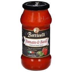 Botticelli Pasta Sauce Premium Tomato & Basil Jar - 24 Oz