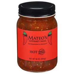 Mateos Gourmet Salsa Hot Jar - 16 Oz
