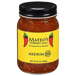 Mateos Gourmet Salsa Medium Jar - 16 Oz