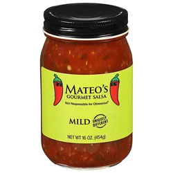 Mateos Gourmet Salsa Mild Jar - 16 Oz