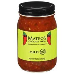 Mateos Gourmet Salsa Mild Jar - 16 Oz