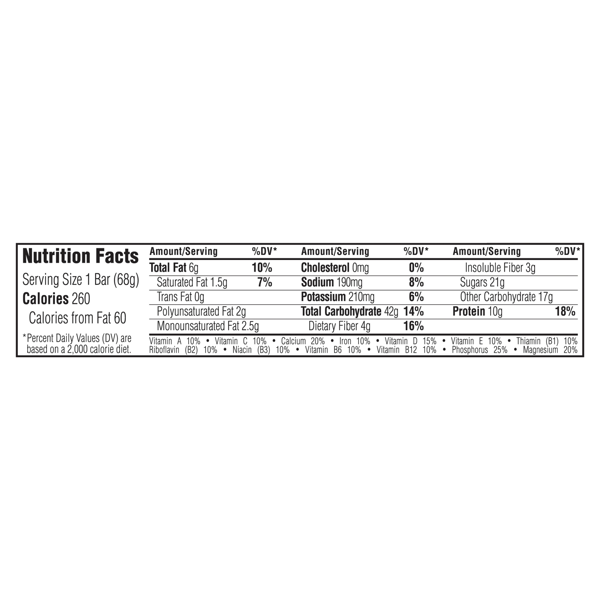 slide 6 of 6, United Natural Foods, Inc. Bar Peanut Toffee Buzz Contains Caffeine (Single), 2.4 oz