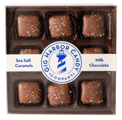 Gig Harbor Candy Chocolate Milk Sea Salt Caramels - 9 Oz