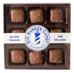 Gig Harbor Candy Chocolate Milk Sea Salt Caramels - 9 Oz
