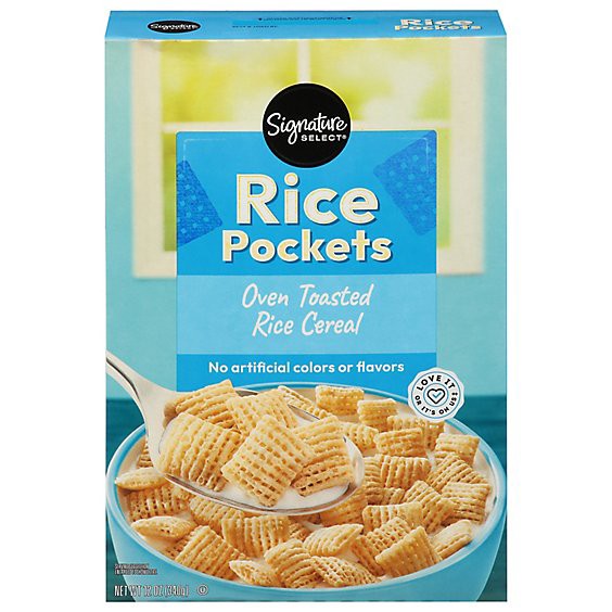 slide 1 of 1, Signature Select Cereal Rice Pockets - 12 Oz, 12 oz