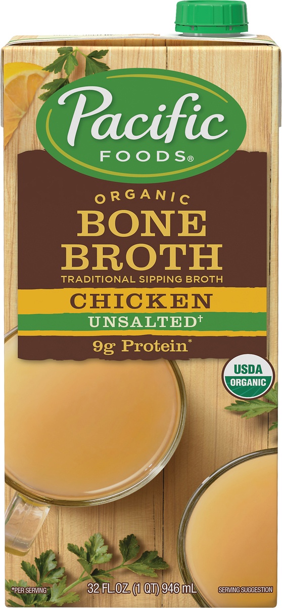 slide 8 of 9, Pacific Organic Bone Broth Chicken, 32 oz