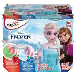 Yoplait Yogurt Low Fat Disney Frozen Blueberry Strawberry Value Pack - 8-4 Oz