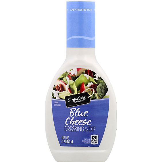 slide 1 of 1, Signature Select Blue Cheese Dressing And Dip - 16 Fl. Oz., 16 fl oz