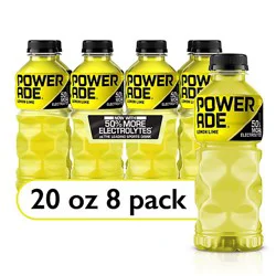 Powerade Sports Drink Electrolyte Enhanced Lemon Lime - 8-20 Fl. Oz.