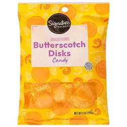 Signature Select Candy Butterscotch Disks - 9 Oz